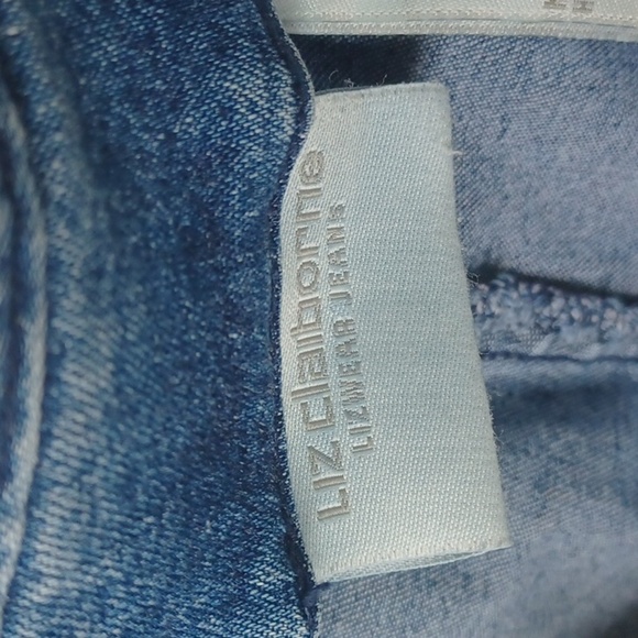 Vintage High Waisted Liz Claiborne Capri Jeans Size 12, front pockets - Picture 5 of 8